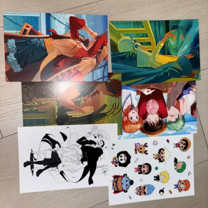 [BUNJANG] One Piece Fan-Made Postcard &amp; Sticker Set / 원피스 비공식 굿즈 엽서 스티커 양도합니다