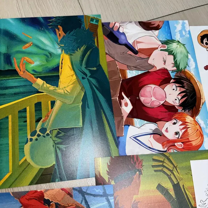 [BUNJANG] One Piece Fan-Made Postcard &amp; Sticker Set / 원피스 비공식 굿즈 엽서 스티커 양도합니다