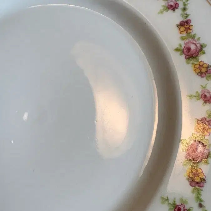 [BUNJANG] 1910s British Vintage Rose Garland Trio Teacup Set / 1910년 영국 빈티지 장미 갈란드 트리오
