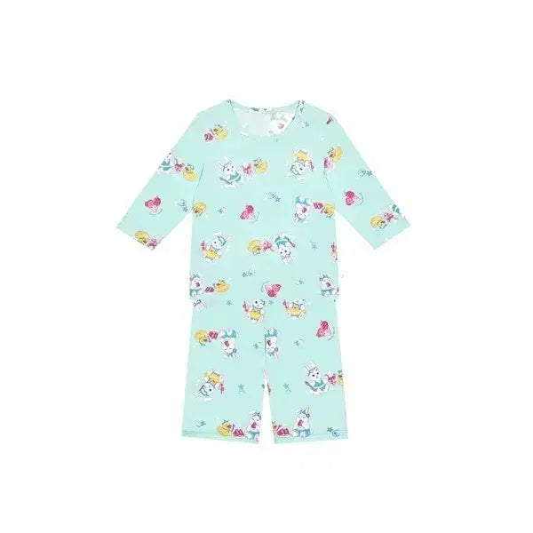 [BUNJANG] Munyamunya Tencel Modal 7-Sleeve Top &amp; Bottom Set (90 / 12-24 Months) / [무냐무냐] 텐셀모달 7부 상하의 세트 90 (12~24개월) <새제품>