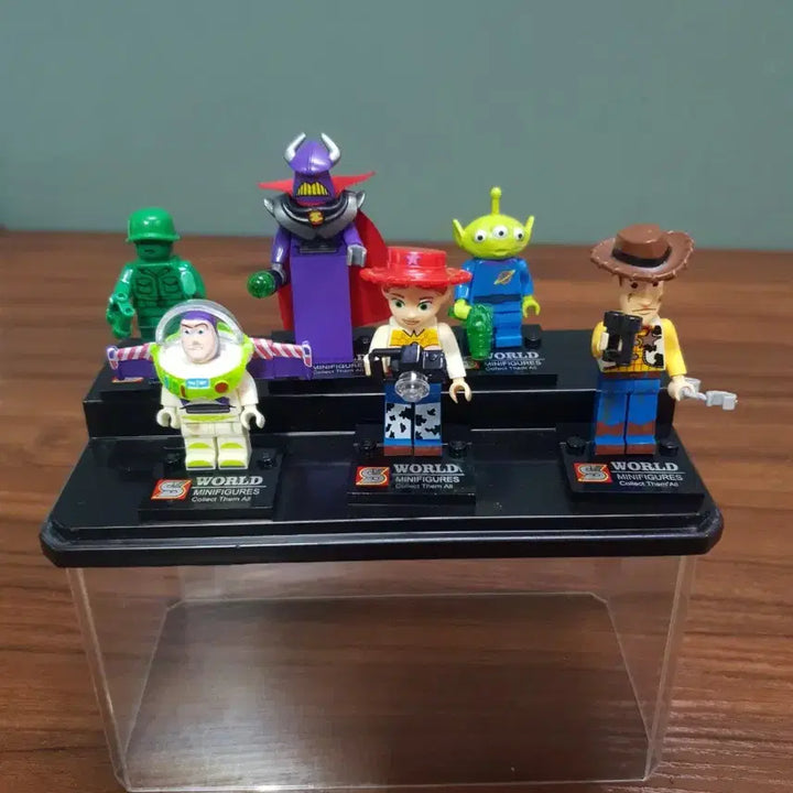 [BUNJANG] Toy Story Buzz Lightyear Mini Figure + Acrylic Case / 토이 스토리 미니피규어 + 아크릴케이스
