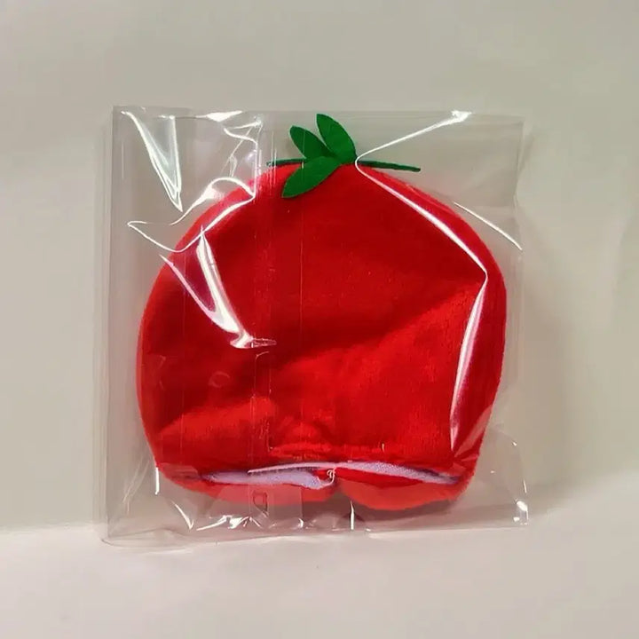 [BUNJANG] 10cm Tomato Plush Doll Clothes Cape / 10cm 솜인형 토마토 인형옷 누이옷 케이프