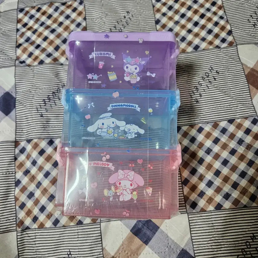 [BUNJANG] Sanrio Characters Storage Box Set (3 Types) / 산리오 캐릭터 보관함 3종 세트