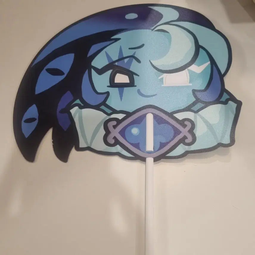 [BUNJANG] Cookierun Shadow Milk Fan / 쿠키런 쉐도우밀크 부채 쉐밀 굿즈
