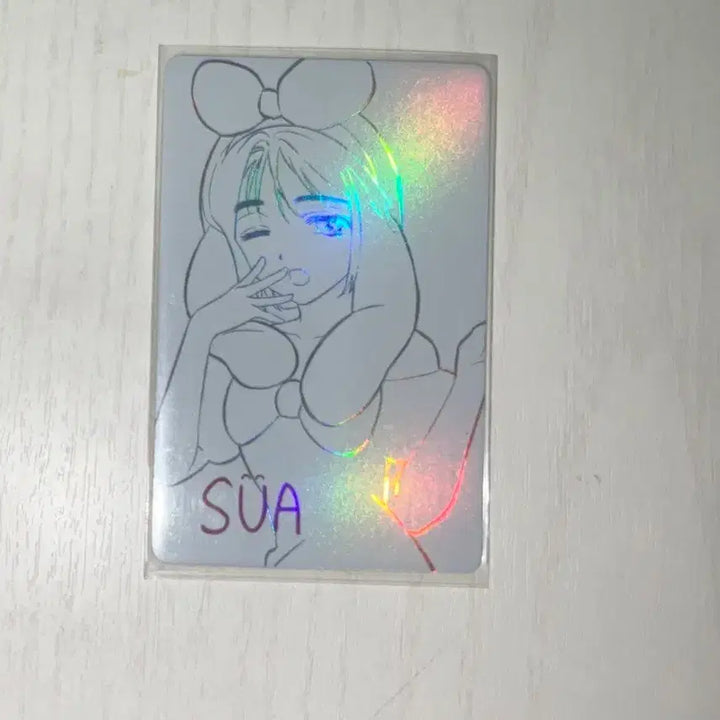 [BUNJANG] A-Stage Sua Rabbit Figure POB Glitter Sunhwa Photocard / 에이스테 수아 토끼 피규어 포토카드 특전 글리터 선화 말레이시아