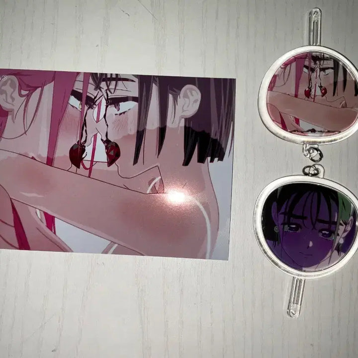[BUNJANG] ACE TASTE Sua Image Karma Postcard Fan Charm Acrylic GAF / 에이스테 수아미지 카르마 엽서 부채키링 아크릴 GAF