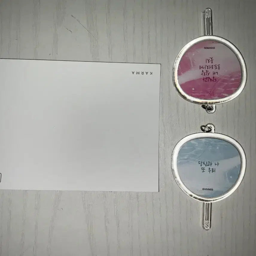[BUNJANG] ACE TASTE Sua Image Karma Postcard Fan Charm Acrylic GAF / 에이스테 수아미지 카르마 엽서 부채키링 아크릴 GAF