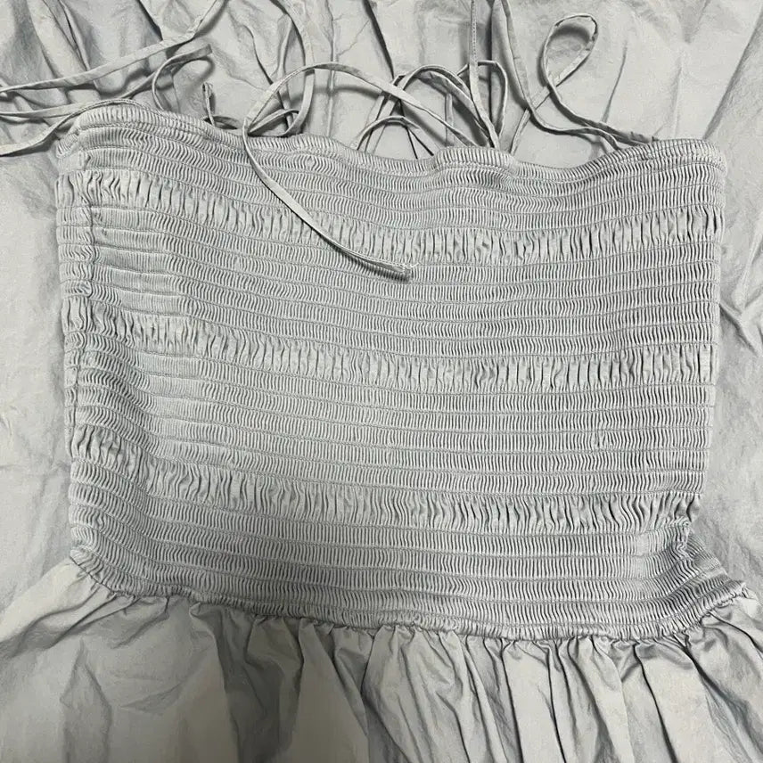 [BUNJANG] COS Shredded Midi Dress Powder Blue S / COS 코스 쉬레드 미디 드레스 파우더블루 S사이즈