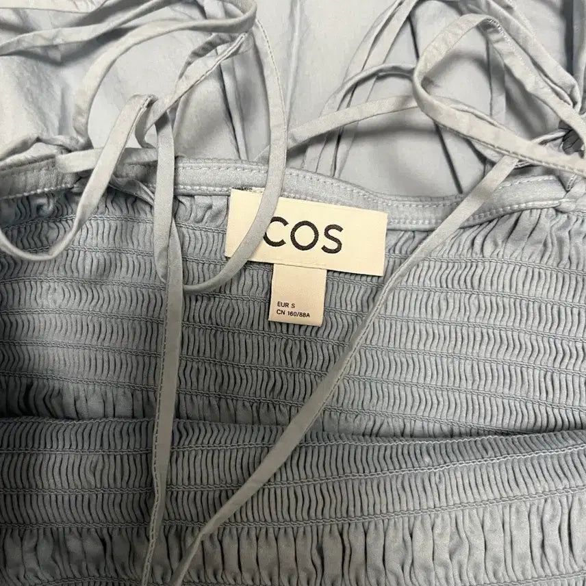 [BUNJANG] COS Shredded Midi Dress Powder Blue S / COS 코스 쉬레드 미디 드레스 파우더블루 S사이즈