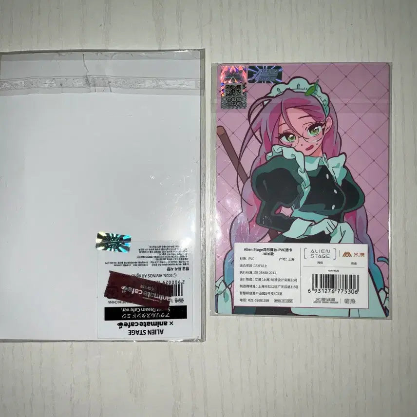 [BUNJANG] A-Stage Mijoo Made Cafe Half-Body Acrylic Stand PVC Card Bundle Set / 에이스테 미지 메이드카페 반신아크릴스탠드 콜캎 pvc 카드