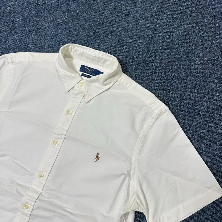 [BUNJANG] Polo Ralph Lauren Short Sleeve Shirt White / 폴로 랄프로렌 반팔 셔츠 화이트