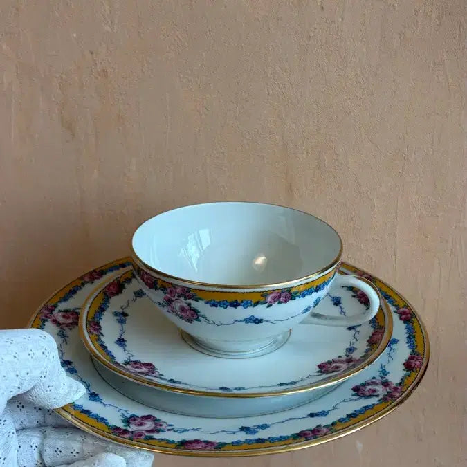 [BUNJANG] 1900s French Limoges Trio Set / 1900년 프랑스 앤틱 리모지 트리오