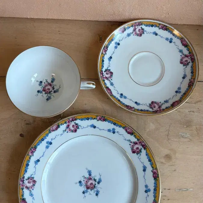 [BUNJANG] 1900s French Limoges Trio Set / 1900년 프랑스 앤틱 리모지 트리오