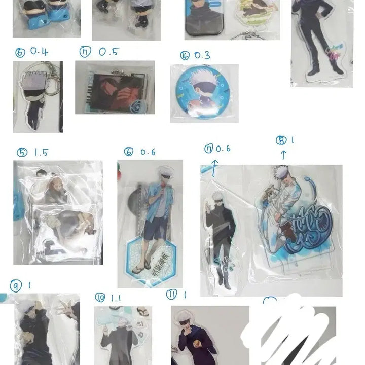 [BUNJANG] Jujutsu Kaisen Acrylic Standee Assortment / (+) 주술회전 아크릴 스탠드 / 가챠 / 쥬쥬페스 / 쥬쥬탐방 등
