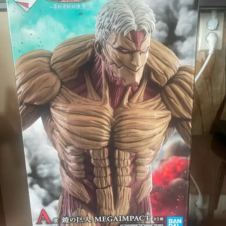 [BUNJANG] Attack on Titan Armored Titan Figure + Acrylic Stand Full Set / 진격의 거인 A상 갑옷거인 + E상 아크릴 풀셋