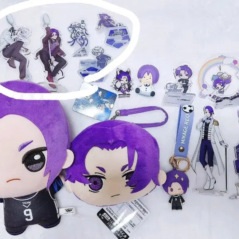 [BUNJANG] Blue Lock Mikage Reo &amp; Nagi Acrylic Figure &amp; Plush / 블루록 미카게 레오 굿즈 나기 누이 아크릴 피규어