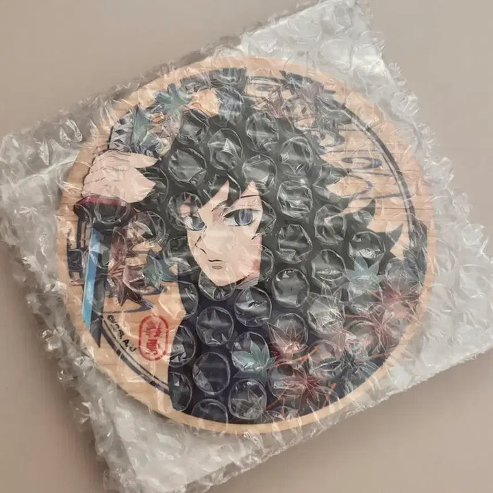 [BUNJANG] Demon Slayer Giyu Kyomafu Wood Coaster / 귀멸의 칼날 기유 쿄마후 우드 코스터