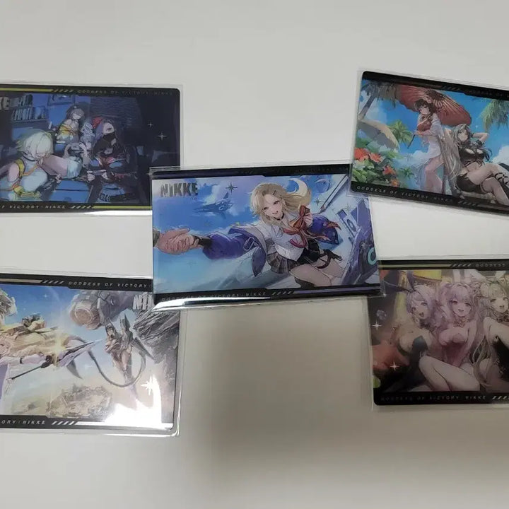 [BUNJANG] Goddess of Victory: Nikke Seoul Area Defense Special Metal Card Collection Set / 승리의여신 니케 서울 에리어 방어전 특전 메탈 카드 컬렉션 5종 전종