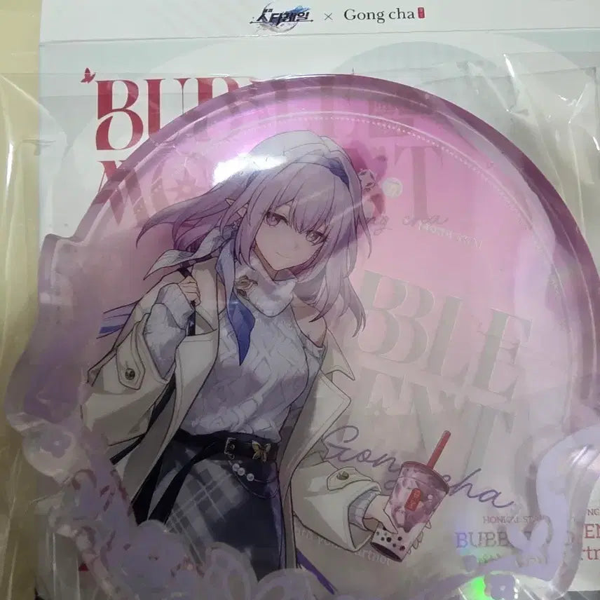 [BUNJANG] Honkai: Star Rail Castoris Acrylic Coaster Gong Cha Collaboration / 붕스 카스토리스 아크릴 컵받침 공차 콜라보