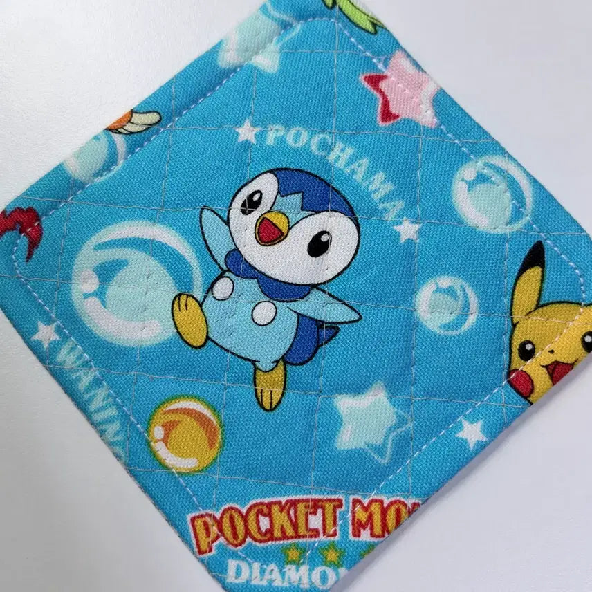 [BUNJANG] Pokemon Chikorita &amp; Piplup Cup Coaster / 포켓몬스터 컵코스터 티코스터 컵받침 치코리타 팽도리