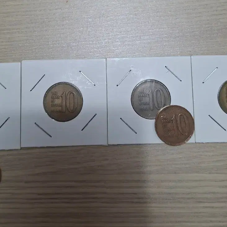 [BUNJANG] 10 Won Coin Bundle (1967-1970) - Copper and Brass Included / 67.68.69.70년도 10원동전 적동포함 6개