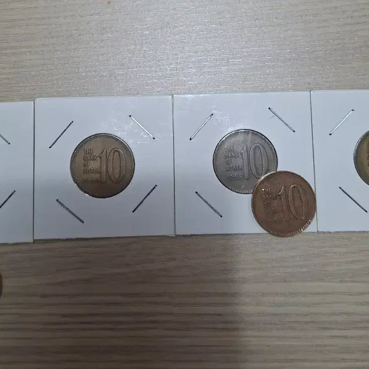 [BUNJANG] 10 Won Coin Bundle (1967-1970) - Copper and Brass Included / 67.68.69.70년도 10원동전 적동포함 6개