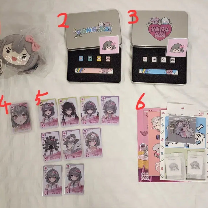 [BUNJANG] Streamer Yangaji, Kkotpin, Hejing, Park Dona Goods Bundle / 스트리머 양아지 꽃핀 헤징 박도나 굿즈 판매
