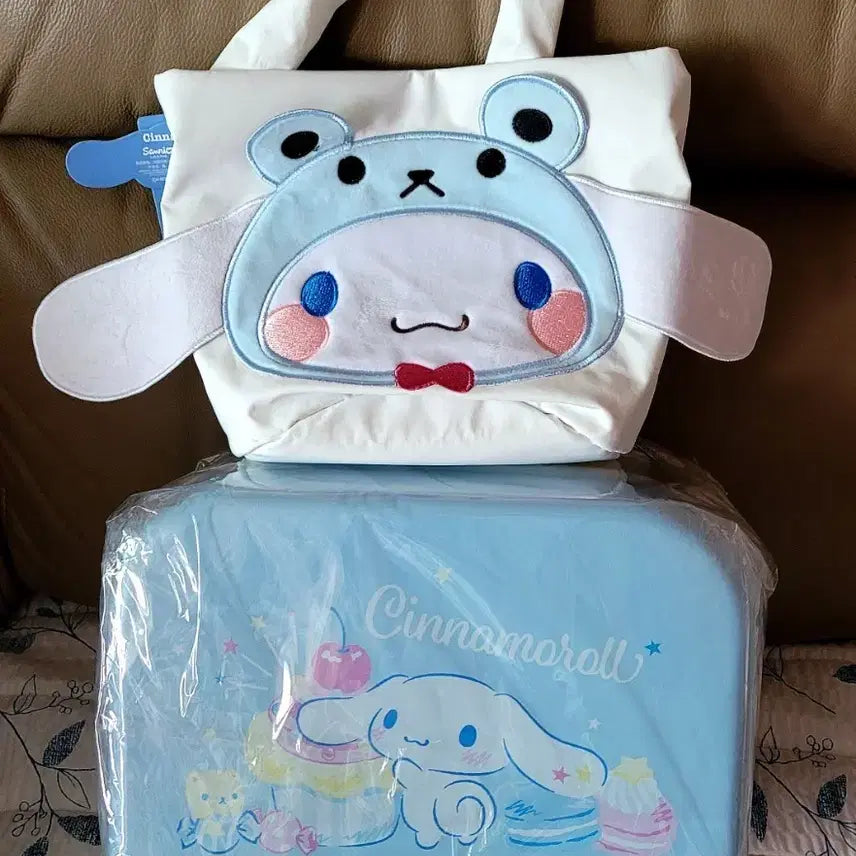 [BUNJANG] Sanrio Cinnamoroll Tote Bag &amp; Ready Bag Set (Sealed New) / 산리오 정품 시나모롤 토트백 &amp; 레디백 세트(미개봉새상품)