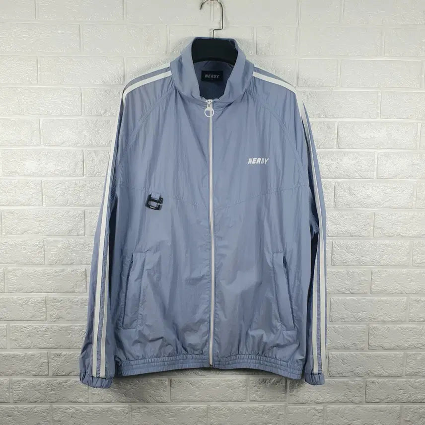 [BUNJANG] NERDY Windbreaker Jumper Sky Blue / [M]널디 바람막이 점퍼