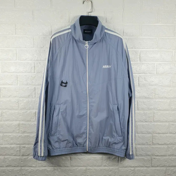 [BUNJANG] NERDY Windbreaker Jumper Sky Blue / [M]널디 바람막이 점퍼