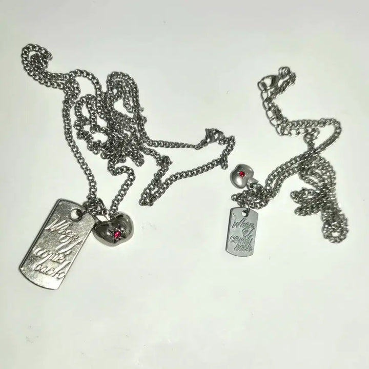 [BUNJANG] Lovey Dovey Howoo Necklace / 럽딥 럽앤딥 러브앤딥스페이스 하우주 목걸이