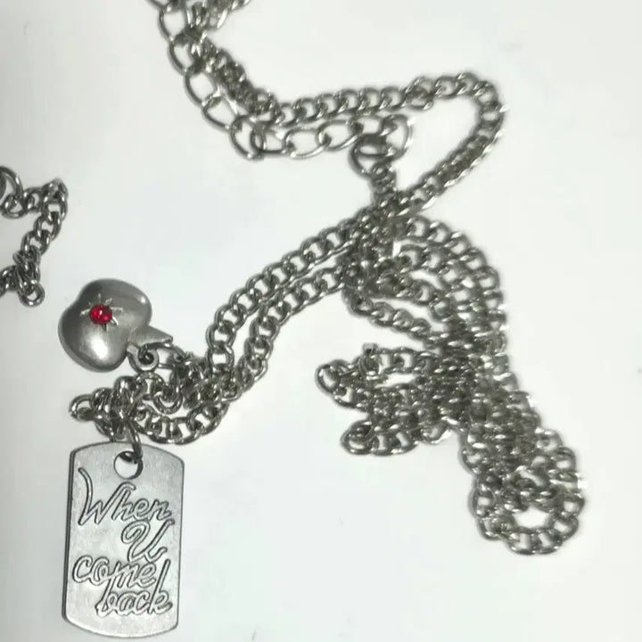 [BUNJANG] Lovey Dovey Howoo Necklace / 럽딥 럽앤딥 러브앤딥스페이스 하우주 목걸이