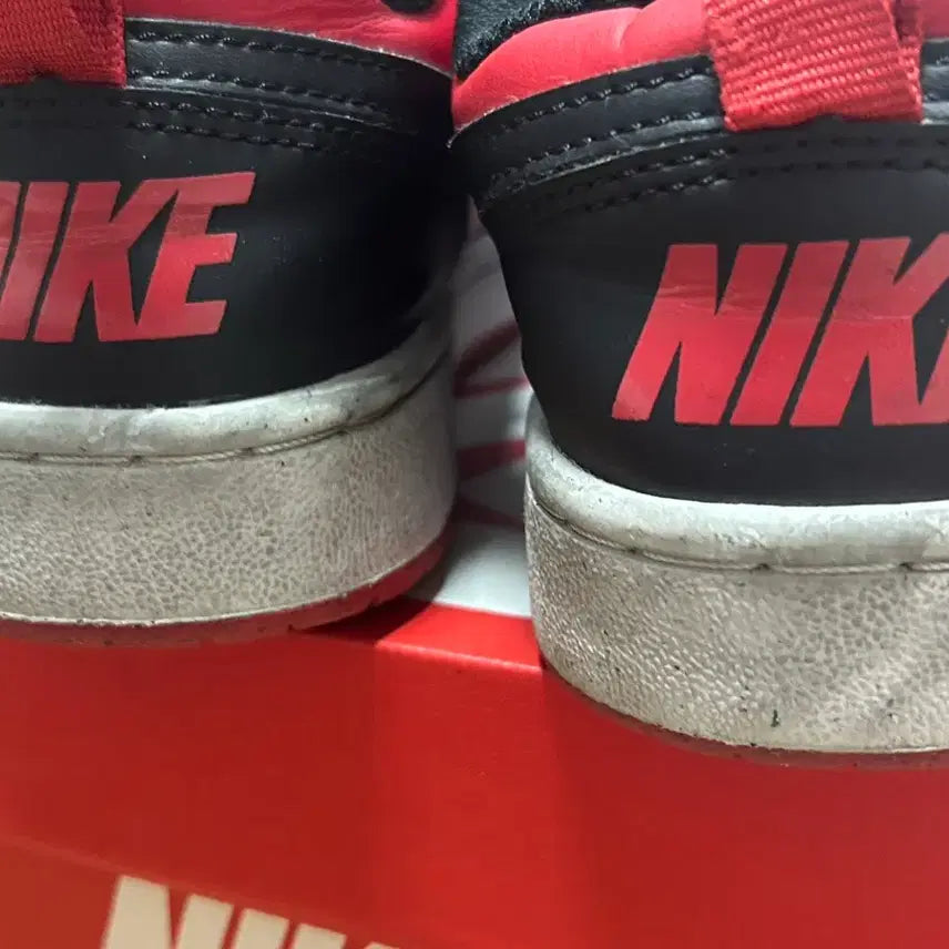[BUNJANG] Nike Court Borough Low Recraft Red Shoes / 나이키 코트 버로우 로우 리크래프트 레드 신발 230-35