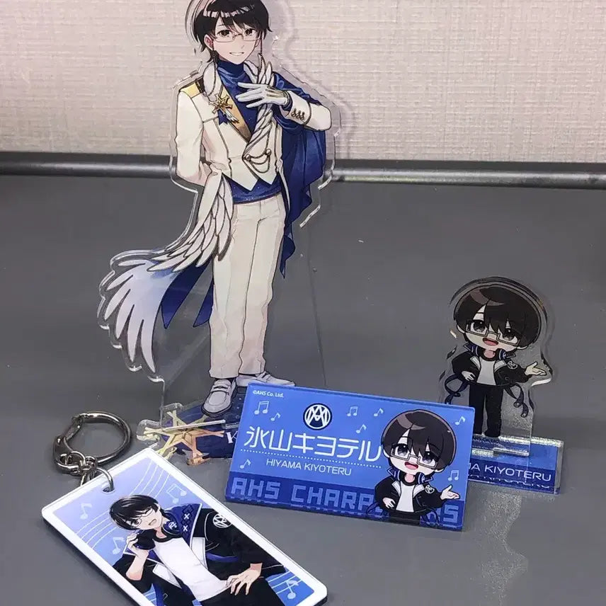 [BUNJANG] Hiyami Kiyoteru AHs 15th Anniversary Acrylic Stand (Second), Character Synthesizer V Mini Acrylic Stand, Acrylic Name Tag, and Acrylic Keychain / 히야마 키요테루 공식 굿즈 판매