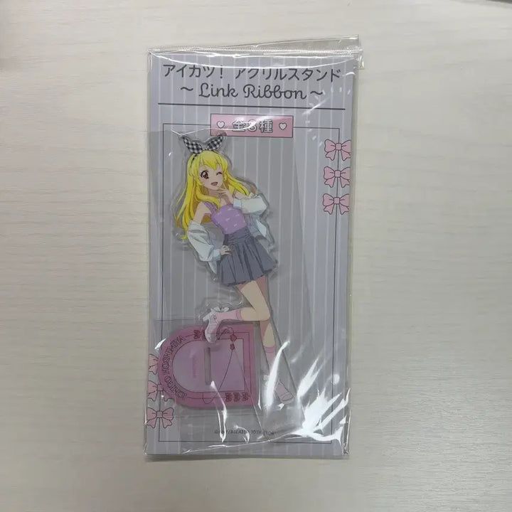 [BUNJANG] Aikatsu! Link x Ribbon Ichigo Acrylic Stand (Sealed) / 아이카츠 링크 리본 아크릴 스탠드 이치고 미개봉 판매
