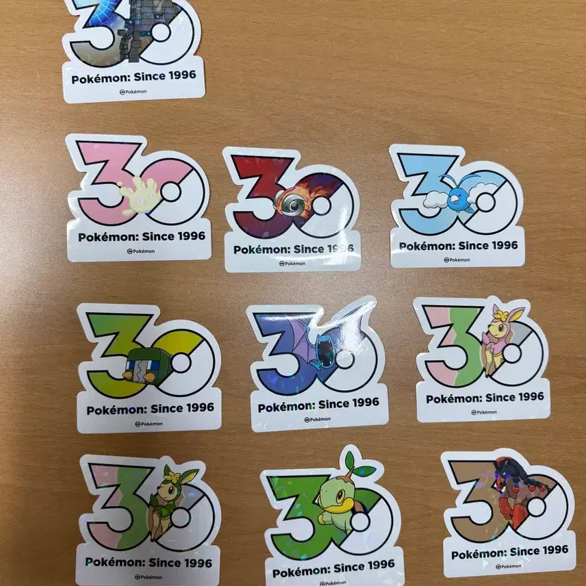 [BUNJANG] Pokemon 30th Anniversary Sticker Bundle Set / 포켓몬 30주년 스티커 일괄판매
