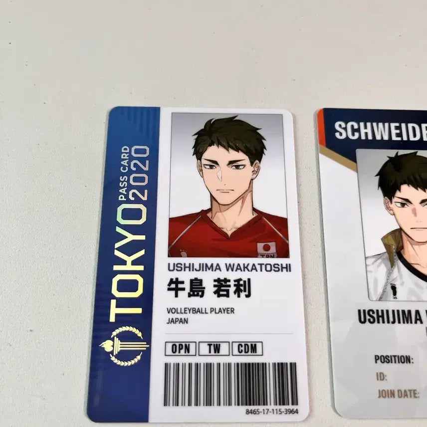 [BUNJANG] Haikyuu!! Wakatoshi Ushijima Student ID Card Bundle Set / 하이큐 우시지마 와카토시 ㄹㅁㅁ 학생증 카드 일괄