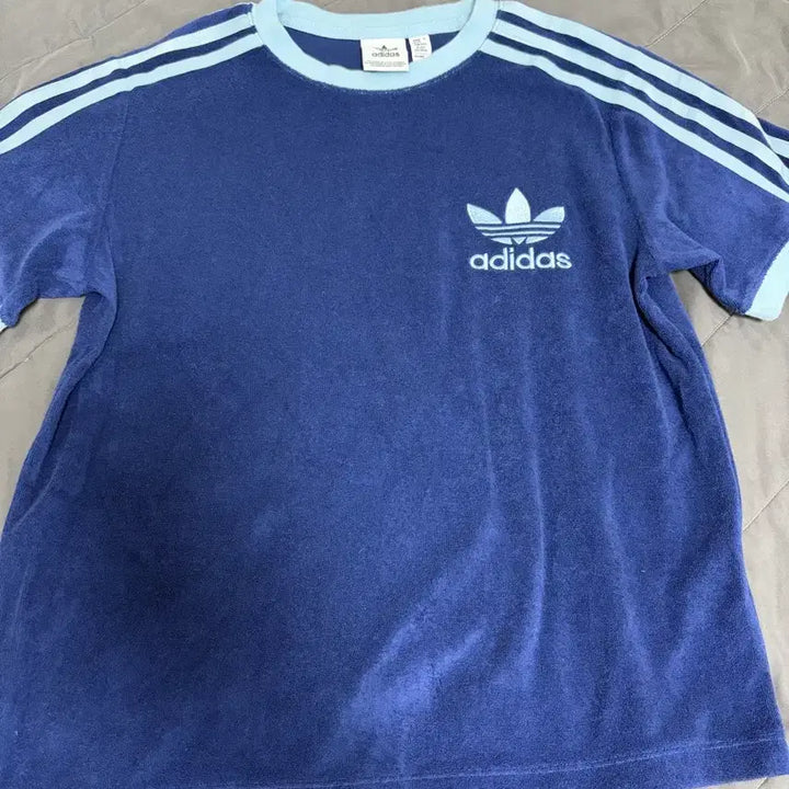 [BUNJANG] Adidas Terry 3S T-Shirt Dark Blue XS / 아디다스 테리 3S 티셔츠 다크 블루 xs