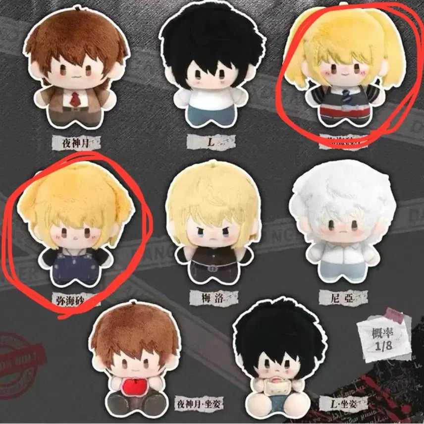 [BUNJANG] Death Note Nui Ring Mini Mascot Misato / 데스노트 누이 키링 미니 마스코트 미사