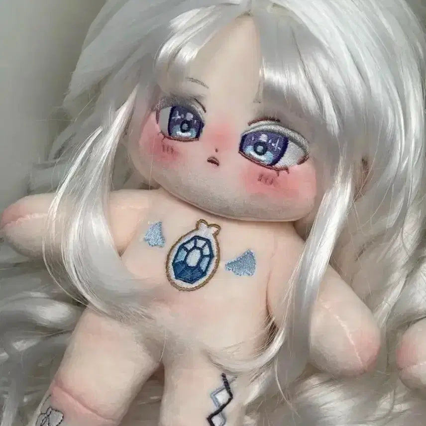 [BUNJANG] 25cm Custom Handmade Doll Wig - Soft Hair / 25cm 무속성 갠제 개인제작 솜인형 가발깅