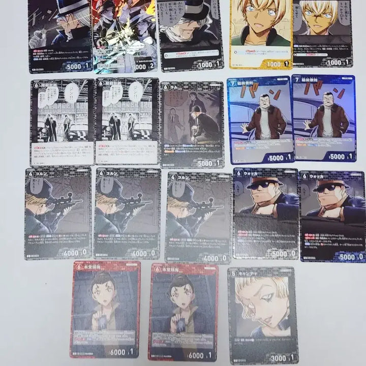 [BUNJANG] Detective Conan Black Organization Culprit Trading Card Bundle Set / 명탐정코난 검은조직 범인 tcg일괄 판매합니다