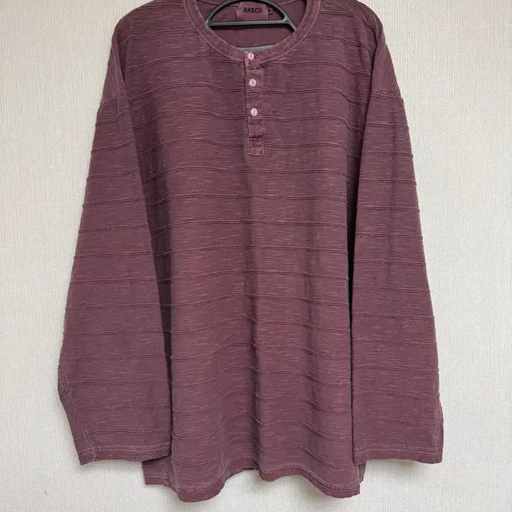 [SOLD OUT] 아케시 피그먼트 헨리넥 와인 M