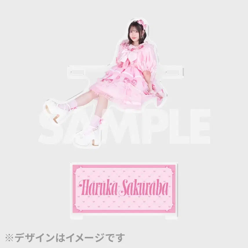 [BUNJANG] Cutie Street Sakura Chiharu Heart Acrylic Stand / 큐티스트리트 큐티스트릿 큐스토 사쿠라바하루카 하트 아크릴스탠드