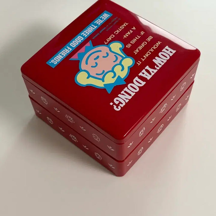 [BUNJANG] Mister Donut 2-Tier Lunch Box / [고전] 미스터 도너츠 2단 도시락통