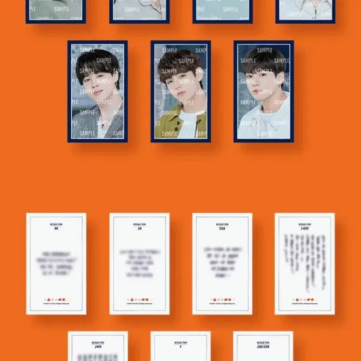 [BUNJANG] BTS PTD Message Photocard Frame Set (Sealed) / [미개봉] 방탄 퍼투댄 메세지 포카 프레임 세트 BTS PTD PC