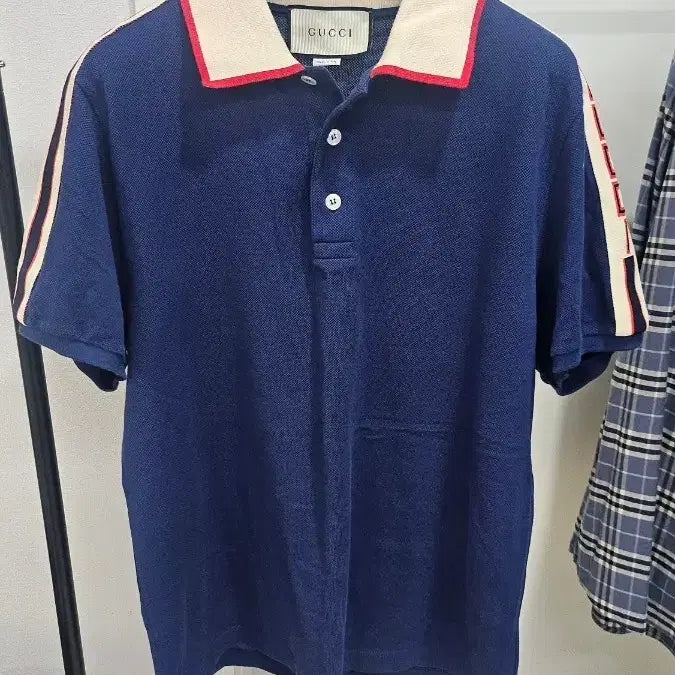 [BUNJANG] Gucci Collar Neck Short Sleeve T-Shirt / 구찌 카라넥 반팔