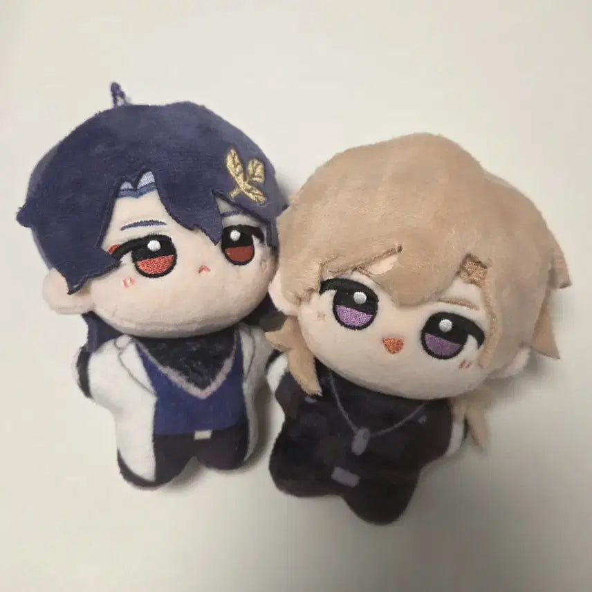 [BUNJANG] Honkai: Star Rail Aventurine &amp; Ratio 10cm Plush Set / 스타레일 앙증레이 앙증츄린 sp 어벤츄린 레이시오 속성 10cm 솜