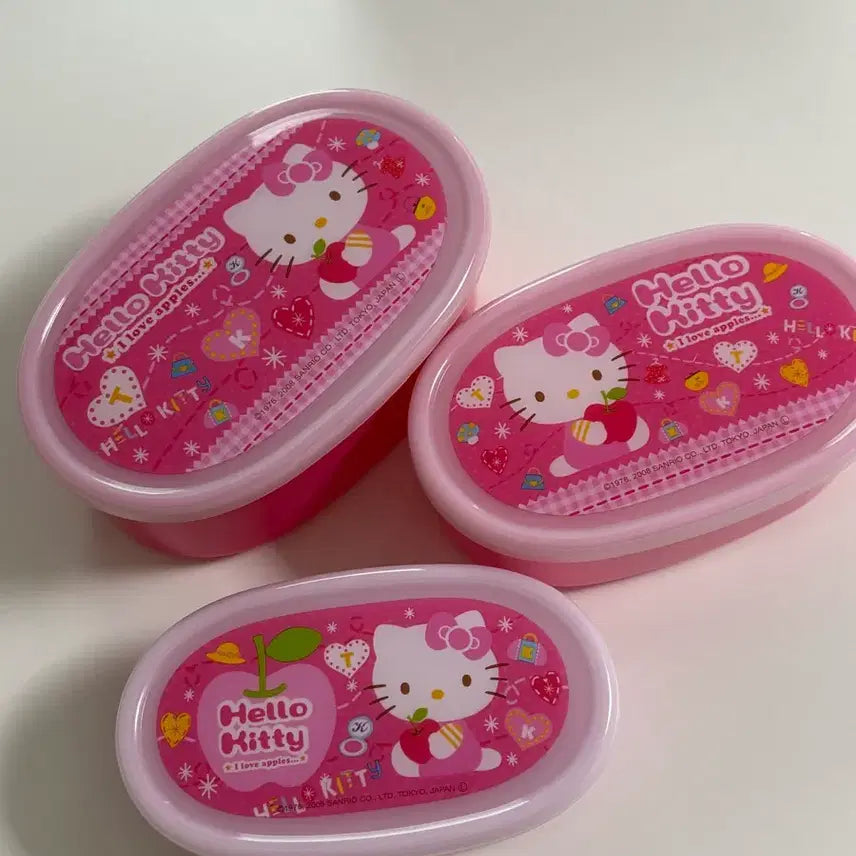 [BUNJANG] Vintage Hello Kitty Matryoshka Lunch Box / [고전] 고전키티 마트료시카 도시락통