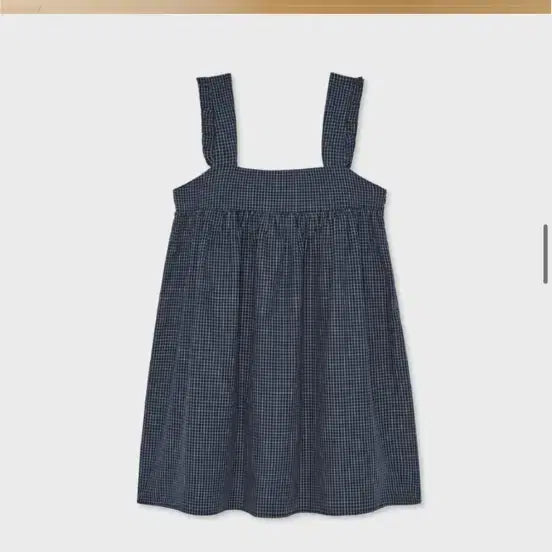 [BUNJANG] Homebodythings Shirring Check OPS (Navy) / 홈바디띵즈 Shirring Check OPS (NAVY)