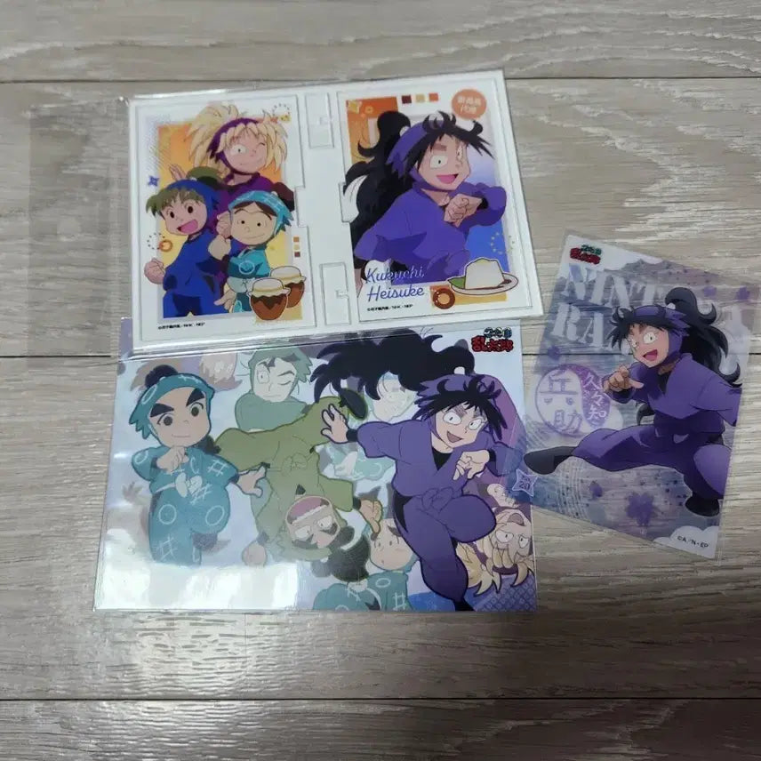 [BUNJANG] Nintama Rantaro Fire Committee Acrylic Stand &amp; Kiyoshi Heisuke Clear Card Bundle / 닌타마 란타로 화약위원회 아크릴 쿠쿠치 헤이스케 클카 일괄